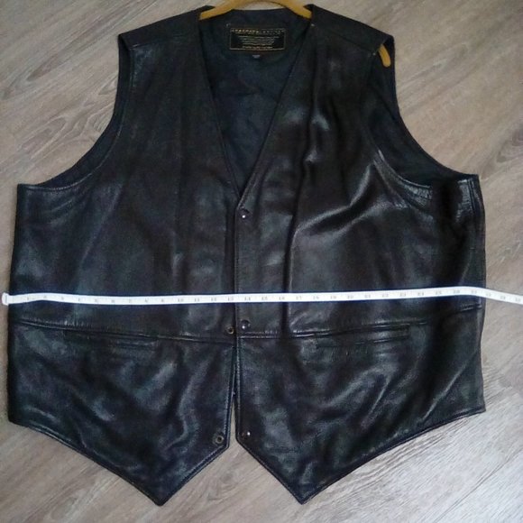 Men's Brown Coronado Leather Vest - Picture 11 of 11